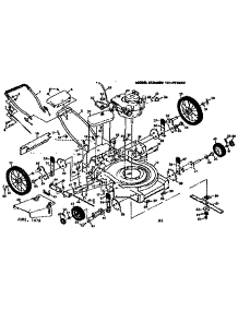 Mower Deck parts for Craftsman Walk-Behind Lawn Mower 131973652 from AppliancePartsPros.com