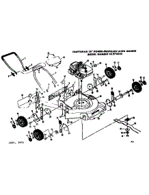 Mower Deck parts for Craftsman Walk-Behind Lawn Mower 131973830 from AppliancePartsPros.com