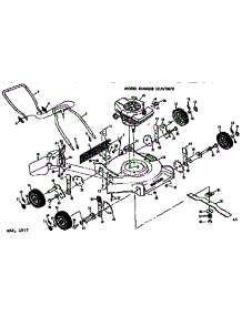 Mower Deck parts for Craftsman Walk-Behind Lawn Mower 131973870 from AppliancePartsPros.com