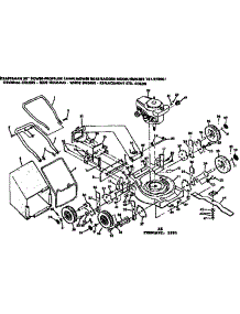 Mower Deck parts for Craftsman Walk-Behind Lawn Mower 131973901 from AppliancePartsPros.com