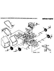 Mower Deck parts for Craftsman Walk-Behind Lawn Mower 131973911 from AppliancePartsPros.com