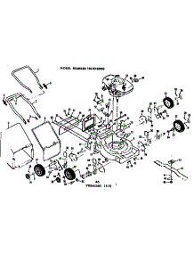 Mower Deck parts for Craftsman Walk-Behind Lawn Mower 131973930 from AppliancePartsPros.com