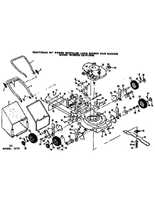 Mower Deck parts for Craftsman Walk-Behind Lawn Mower 131973931 from AppliancePartsPros.com