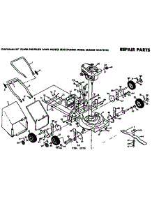 Mower Deck parts for Craftsman Walk-Behind Lawn Mower 131973940 from AppliancePartsPros.com