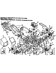 Replacement Parts parts for Craftsman Walk-Behind Lawn Mower 131974101 from AppliancePartsPros.com