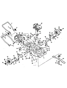 Mower Deck parts for Craftsman Walk-Behind Lawn Mower 131974201 from AppliancePartsPros.com