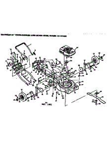 Mower Deck parts for Craftsman Walk-Behind Lawn Mower 131974300 from AppliancePartsPros.com