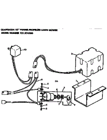 Battery parts for Craftsman Walk-Behind Lawn Mower 131974300 from AppliancePartsPros.com