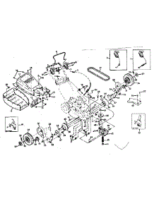 Engine And Wheel Assembly parts for Craftsman Walk-Behind Lawn Mower 131974310 from AppliancePartsPros.com