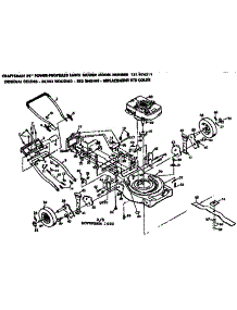 Mower Deck parts for Craftsman Walk-Behind Lawn Mower 131974311 from AppliancePartsPros.com