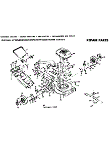 Mower Deck parts for Craftsman Walk-Behind Lawn Mower 131974312 from AppliancePartsPros.com