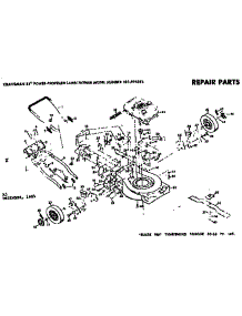 Mower Deck parts for Craftsman Walk-Behind Lawn Mower 131974313 from AppliancePartsPros.com