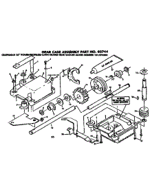 Gear Case Assembly parts for Craftsman Walk-Behind Lawn Mower 131974500 from AppliancePartsPros.com