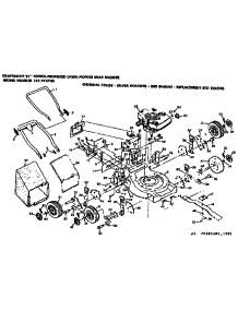 Mower Deck And Handle Assembly parts for Craftsman Walk-Behind Lawn Mower 131974700 from AppliancePartsPros.com