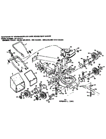 Mower Deck And Handle Assembly parts for Craftsman Walk-Behind Lawn Mower 131974711 from AppliancePartsPros.com