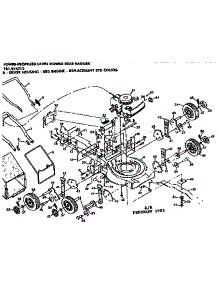 Mower Deck And Handle Assembly parts for Craftsman Walk-Behind Lawn Mower 131974712 from AppliancePartsPros.com