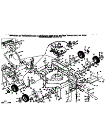 Mower Deck parts for Craftsman Walk-Behind Lawn Mower 131975710 from AppliancePartsPros.com