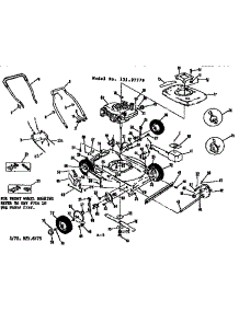 Replacement Parts parts for Craftsman Walk-Behind Lawn Mower 13197779 from AppliancePartsPros.com