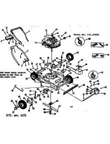 Replacement Parts parts for Craftsman Walk-Behind Lawn Mower 13197802 from AppliancePartsPros.com