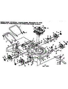 Mower Deck parts for Craftsman Walk-Behind Lawn Mower 131978101 from AppliancePartsPros.com