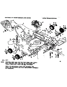 Mower Deck parts for Craftsman Walk-Behind Lawn Mower 131978400 from AppliancePartsPros.com