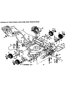 Mower Deck parts for Craftsman Walk-Behind Lawn Mower 131978402 from AppliancePartsPros.com