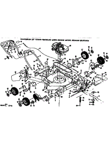 Mower Deck parts for Craftsman Walk-Behind Lawn Mower 131978403 from AppliancePartsPros.com