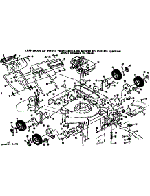 Mower Deck parts for Craftsman Walk-Behind Lawn Mower 131978412 from AppliancePartsPros.com