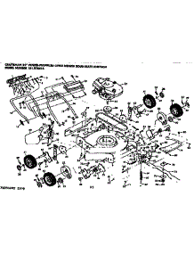 Mower Deck parts for Craftsman Walk-Behind Lawn Mower 131978415 from AppliancePartsPros.com