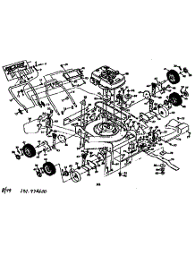 Mower Deck parts for Craftsman Walk-Behind Lawn Mower 131978600 from AppliancePartsPros.com