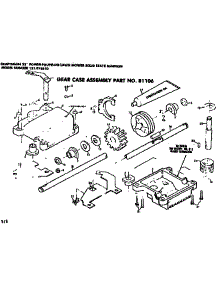 Gear Case Assembly No 81106 parts for Craftsman Walk-Behind Lawn Mower 131978610 from AppliancePartsPros.com