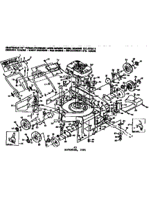 Mower Deck parts for Craftsman Walk-Behind Lawn Mower 131978611 from AppliancePartsPros.com