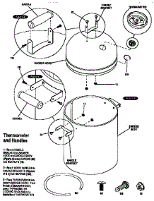 Thermometer And Handles parts for Char-Broil Outdoor Smoker 13216 from AppliancePartsPros.com