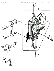 Coaxial Presser Bar System parts for Kenmore Sewing Machine 13410 from AppliancePartsPros.com