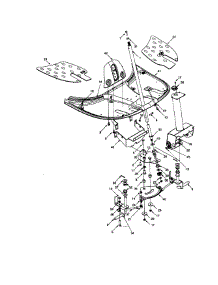 Front Floor Console parts for Mtd Rear-Engine Riding Mower 134A-325-401 from AppliancePartsPros.com