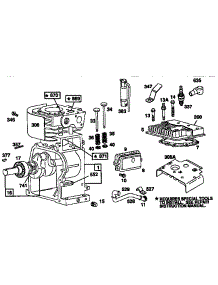 Cylinder Assembly parts for Briggs & Stratton Lawn & Garden Engine 135200 TO 135299 (0001 - 0007) from AppliancePartsPros.com