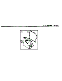 Crankcase parts for Briggs & Stratton Lawn & Garden Engine 135200-135299 (0105-0127) from AppliancePartsPros.com