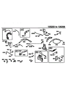 Armature parts for Briggs & Stratton Lawn & Garden Engine 135200-135299 (0105-0127) from AppliancePartsPros.com