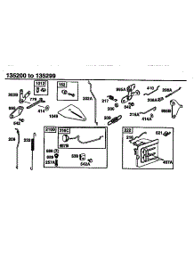 Control Bracket parts for Briggs & Stratton Lawn & Garden Engine 135200-135299 (0171-0200) from AppliancePartsPros.com