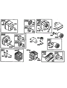 Muffler Assembly parts for Briggs & Stratton Lawn & Garden Engine 135200-135299 (0700-0717) from AppliancePartsPros.com