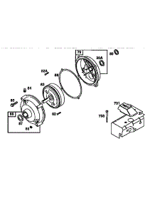 Gear Case Assembly parts for Briggs & Stratton Lawn & Garden Engine 135200-135299 (0815) from AppliancePartsPros.com