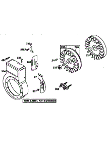 Flywheel Assembly parts for Briggs & Stratton Lawn & Garden Engine 135200-135299 (0913) from AppliancePartsPros.com