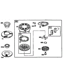 Rewind Starter parts for Briggs & Stratton Lawn & Garden Engine 135200-135299 (1299) from AppliancePartsPros.com