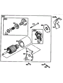 Motor Starter parts for Briggs & Stratton Lawn & Garden Engine 135200-135299 (1299) from AppliancePartsPros.com