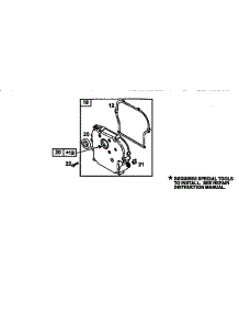 Crankshaft parts for Briggs & Stratton Lawn & Garden Engine 135200-135299 (7003) from AppliancePartsPros.com