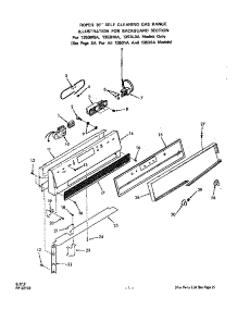 Backguard parts for Roper Gas Range 1353*1A from AppliancePartsPros.com