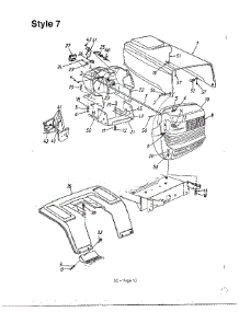 Style 7 / Lawn Tractors parts for Mtd Front-Engine Lawn Tractor 135V694H401 from AppliancePartsPros.com