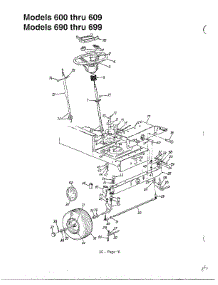 Front Wheel / Steering parts for Mtd Front-Engine Lawn Tractor 135V694H401 from AppliancePartsPros.com