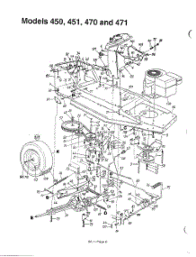 Models 450,451,470 And 471 parts for Mtd Front-Engine Lawn Tractor 136E450F000 from AppliancePartsPros.com