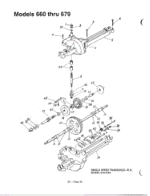 Single Speed Transaxle Right Hand parts for Mtd Front-Engine Lawn Tractor 136L661F788 from AppliancePartsPros.com